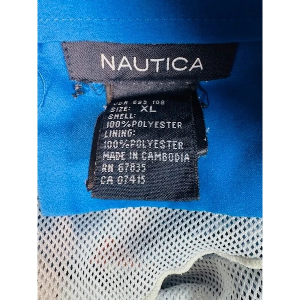 Nautica‎ Swim Trunks Mens XL Blue Tropical Surfboard Palm Tree Board Shorts